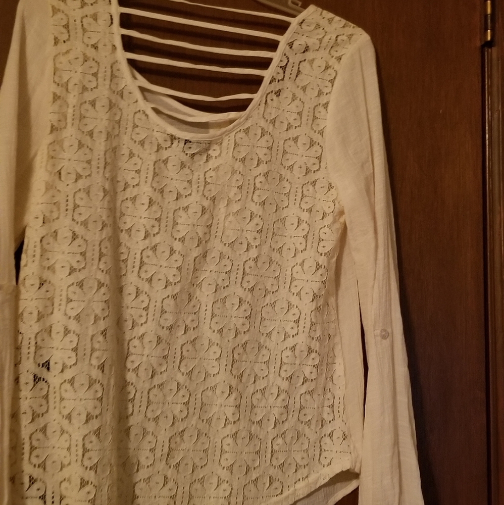 Sheer lace top